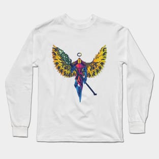 Angel Warrior Man in Armour Long Sleeve T-Shirt